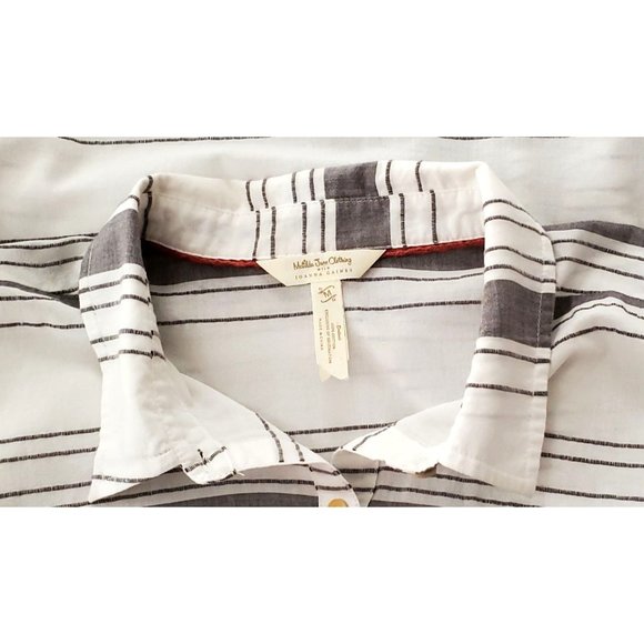 Matilda Jane & Joanna Gaines Made Ready Womens Button Up Shirt Cotton Sz M - Picture 6 of 8